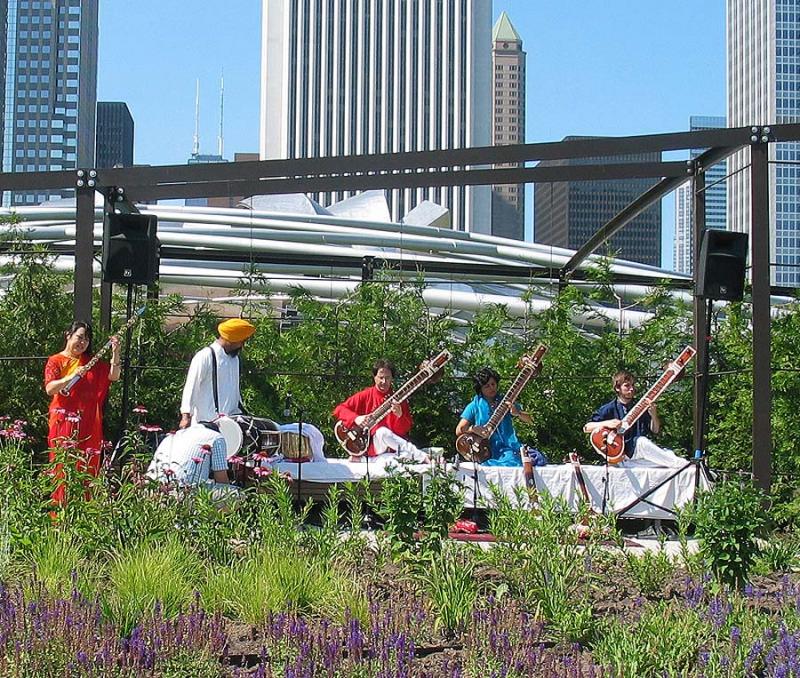 Millennium Park, Lurie Garden. 2005.