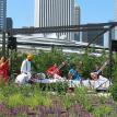 Chicago's Millennium Park: Grand Opening of Lurie Garden Performance, 2005.